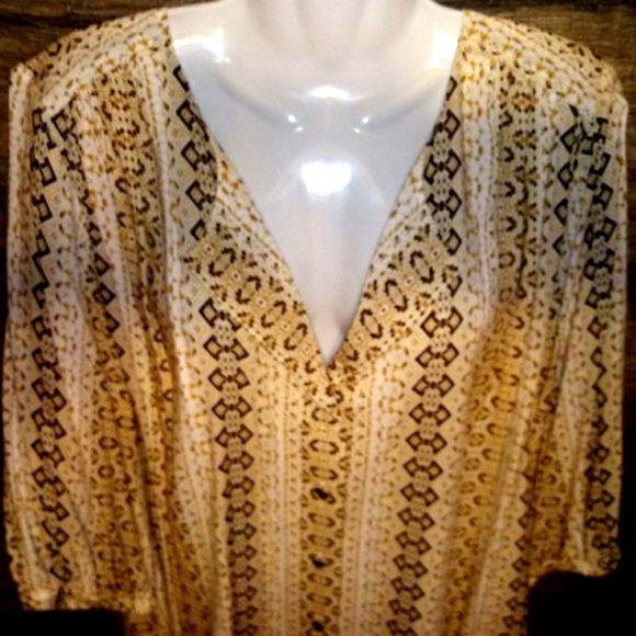 Karen Kane Top Size 3X Python Print High Low NWOT - Picture 8 of 11